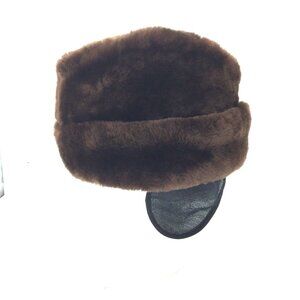 VTG EDDIE BAUER Mens Size M Trapper Hat Faux Fur Ear Flap USA